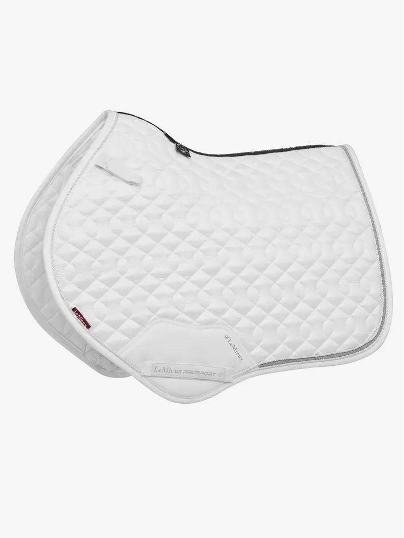 LeMieux Crystal Suede Close Contact Pad in White